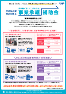 事業承継補助金のサムネイル