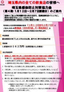 チラシ_第４期埼玉県感染防止対策協力金のご案内のサムネイル